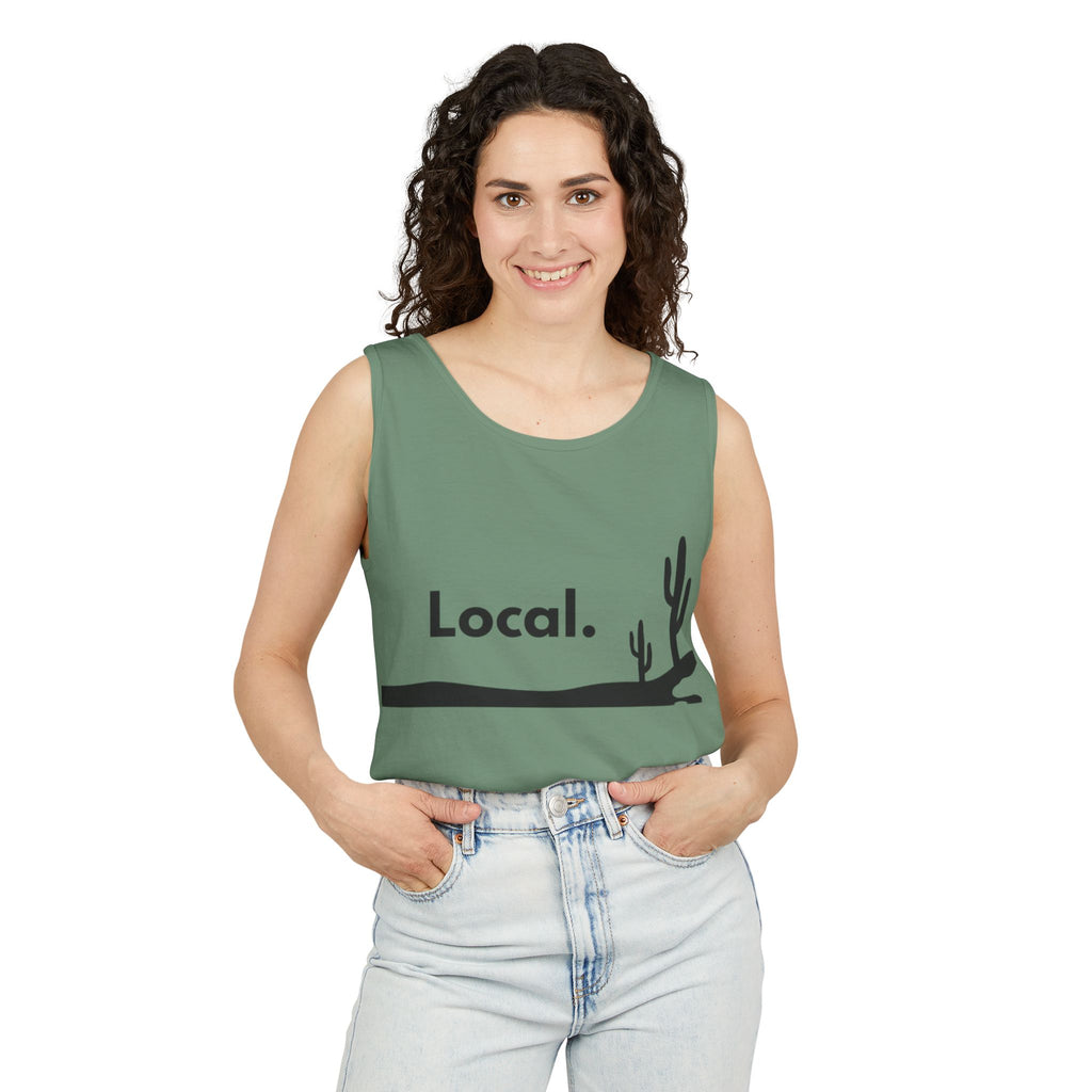 Local Desert Cactus Tank Top — Minimalist Southwest Vacation Tee