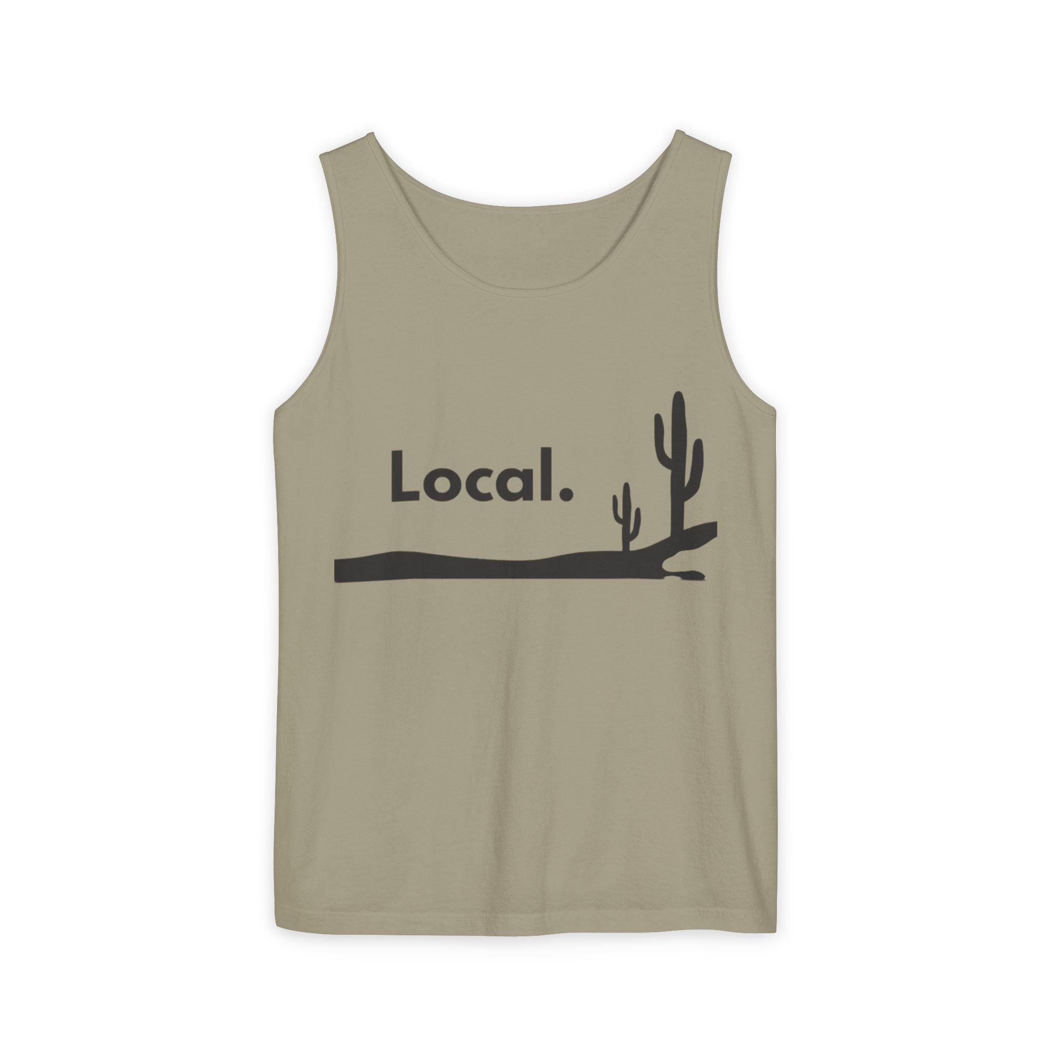 Local Desert Cactus Tank Top — Minimalist Southwest Vacation Tee
