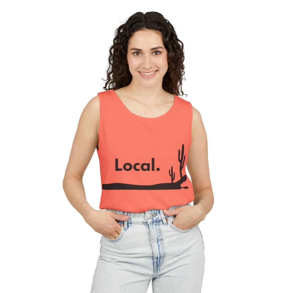 Local Desert Cactus Tank Top — Minimalist Southwest Vacation Tee