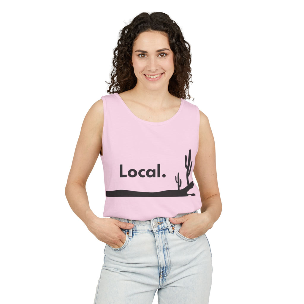 Local Desert Cactus Tank Top — Minimalist Southwest Vacation Tee