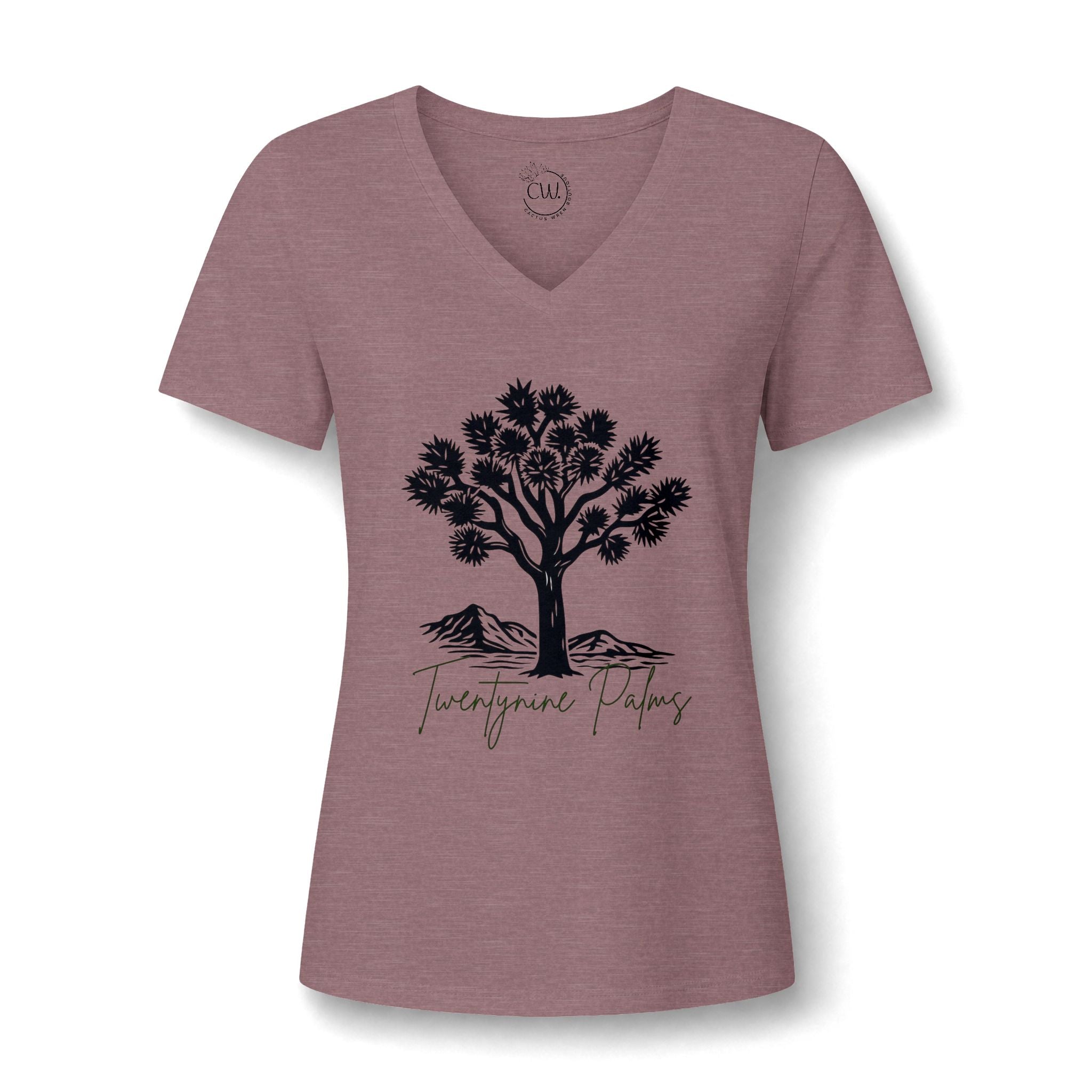 Women's Relaxed Heather CVC V-Neck Tee
