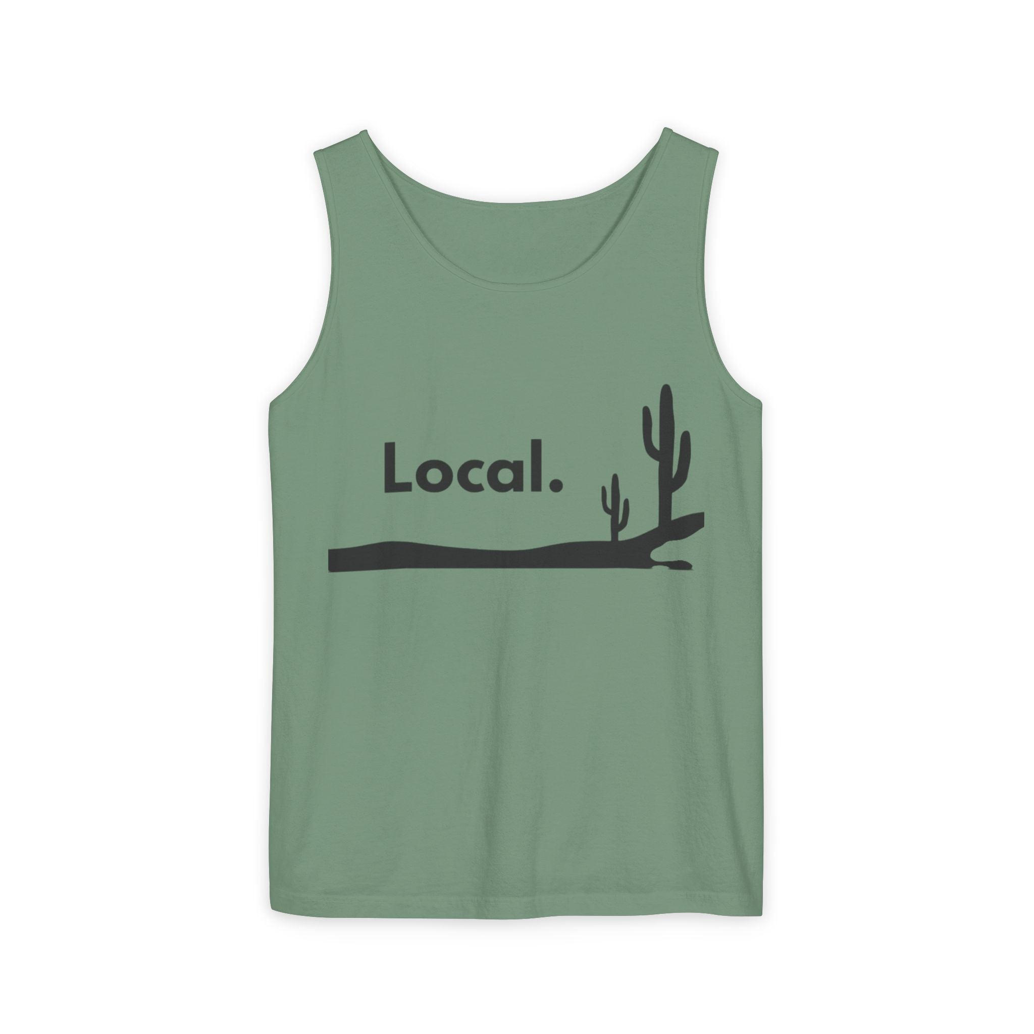 Local Desert Cactus Tank Top — Minimalist Southwest Vacation Tee