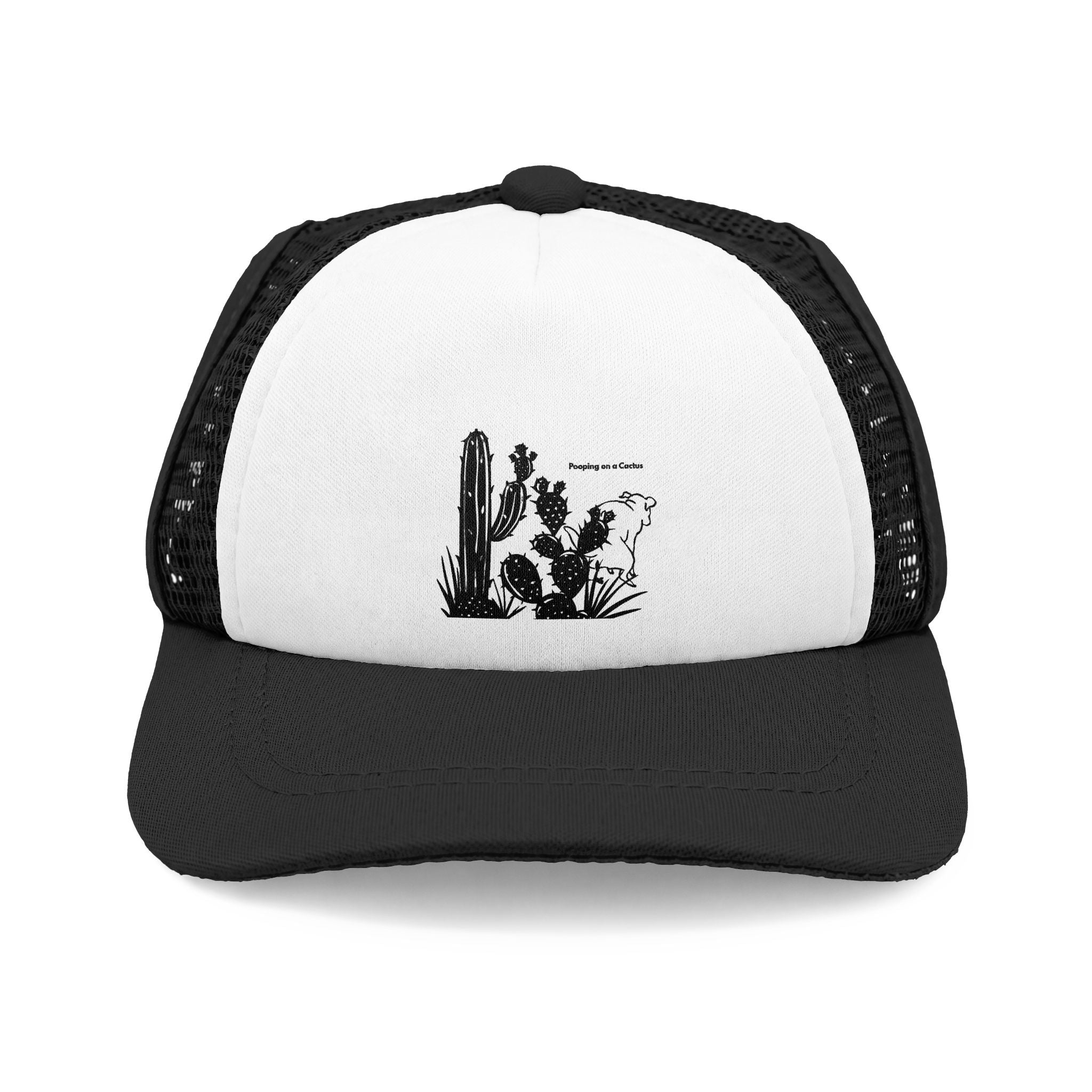 Dog Trucker Hat — Desert Pup Graphic Foam Front Cap