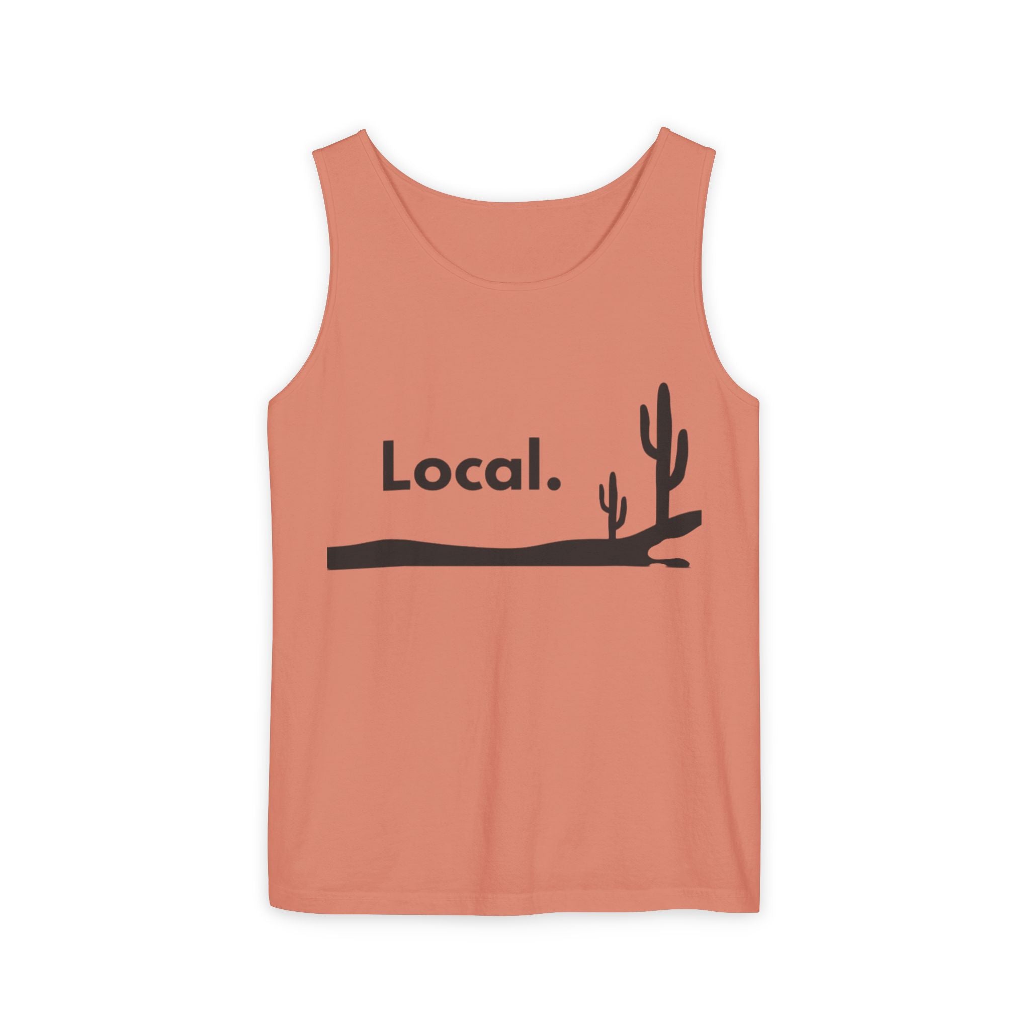 Local Desert Cactus Tank Top — Minimalist Southwest Vacation Tee