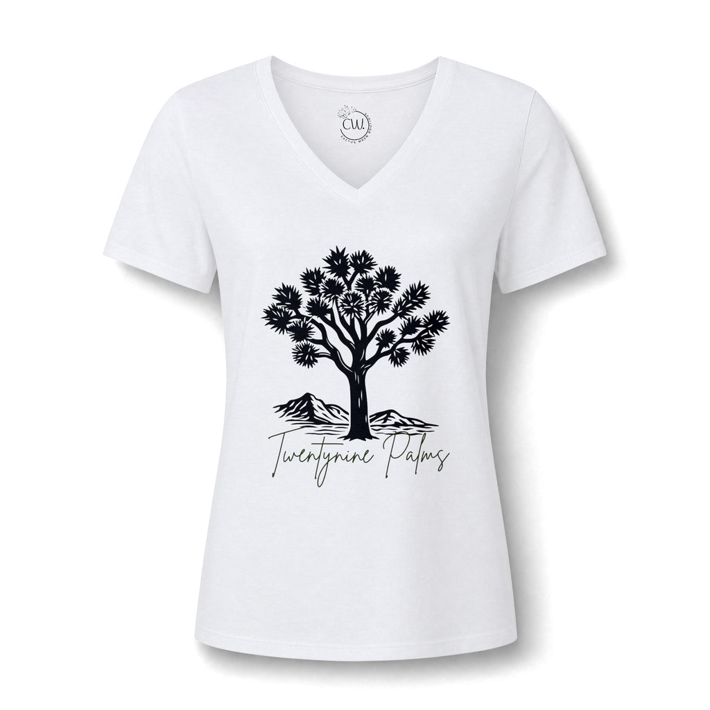 Women's Relaxed Heather CVC V-Neck Tee