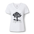 Women's Relaxed Heather CVC V-Neck Tee
