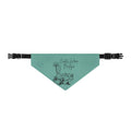 Clip-on Bandana for Dogs & Cats — Teal 'Cactus Garden' Pet Scarf