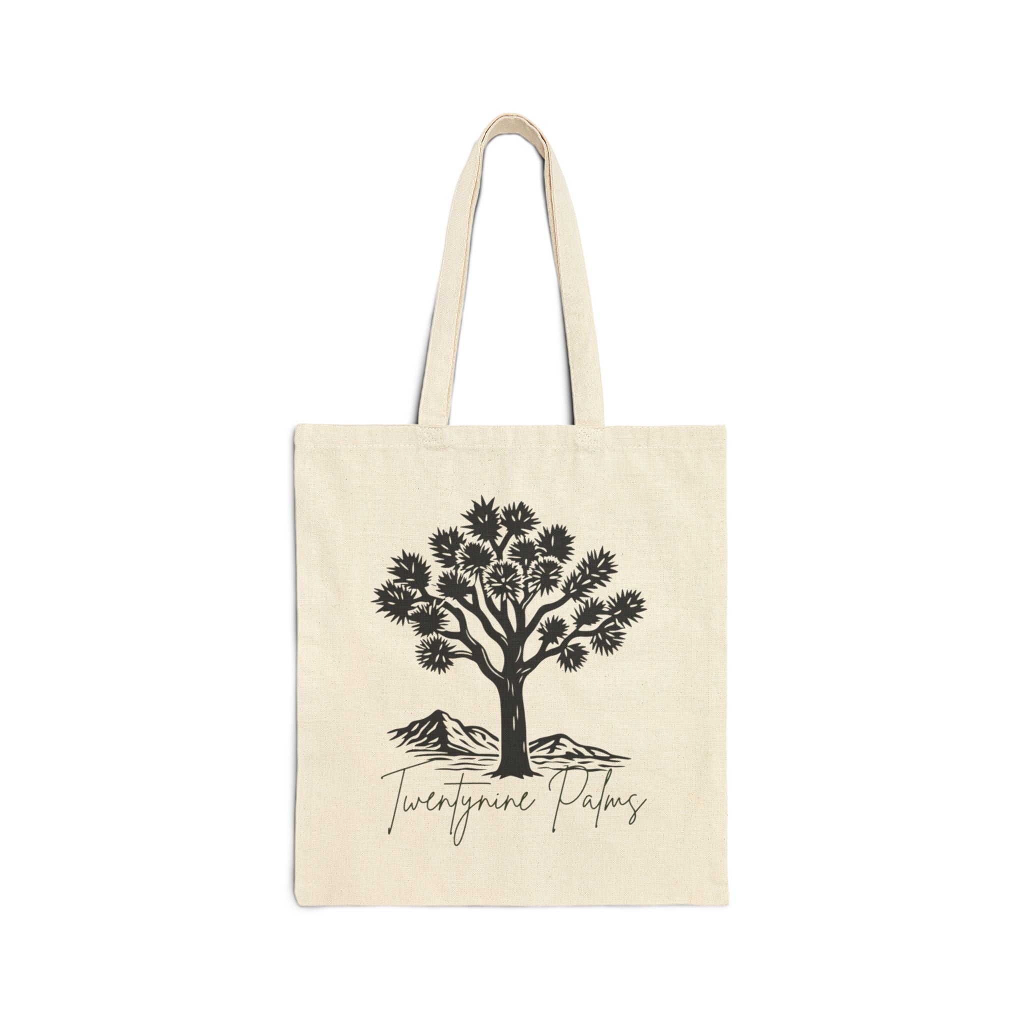 Joshua Tree Canvas Tote Bag — Desert Tree Graphic Eco Grocery Bag