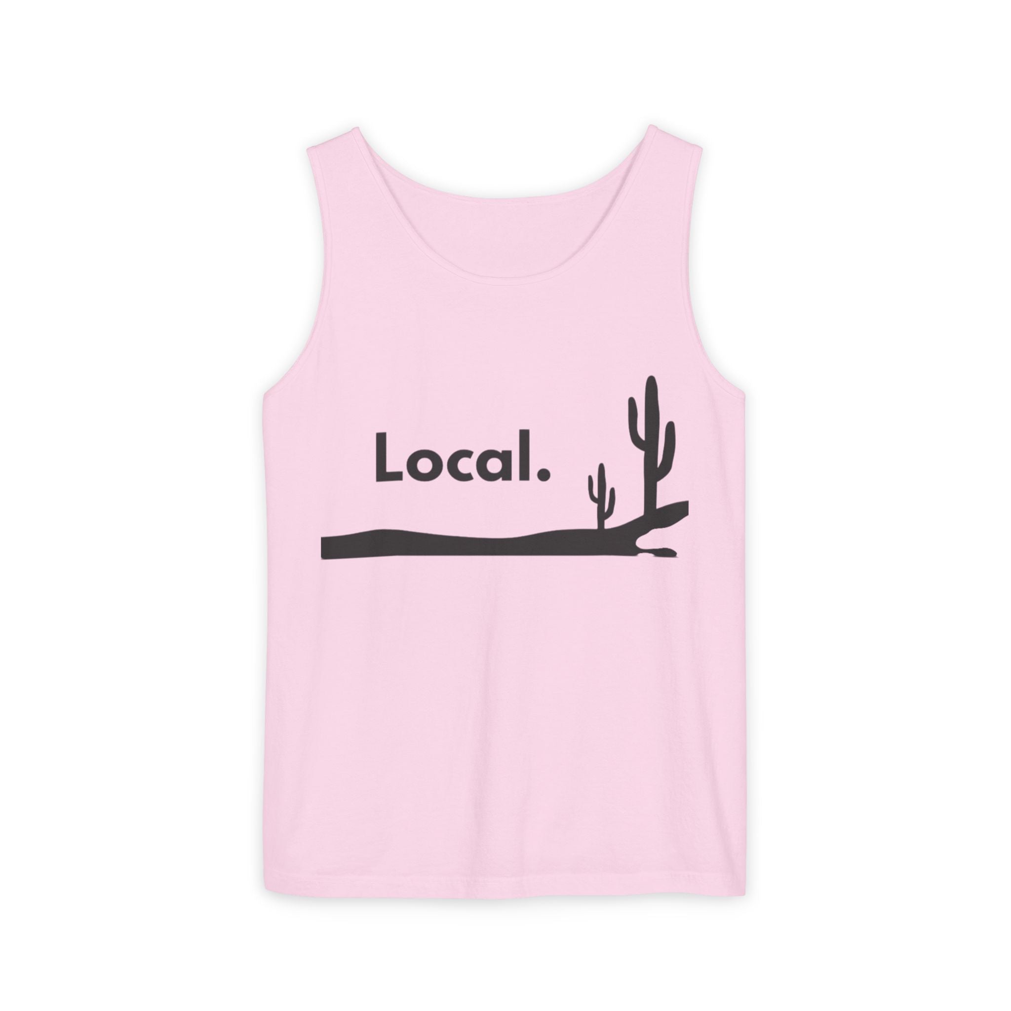 Local Desert Cactus Tank Top — Minimalist Southwest Vacation Tee