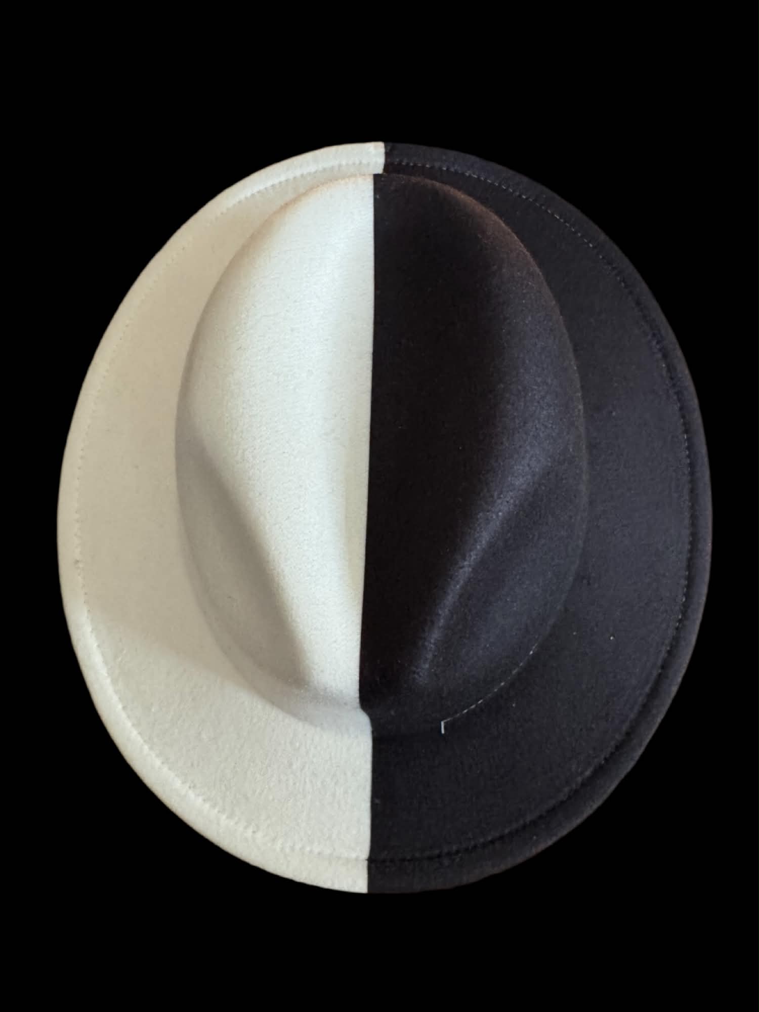 Biege and Black Fedora