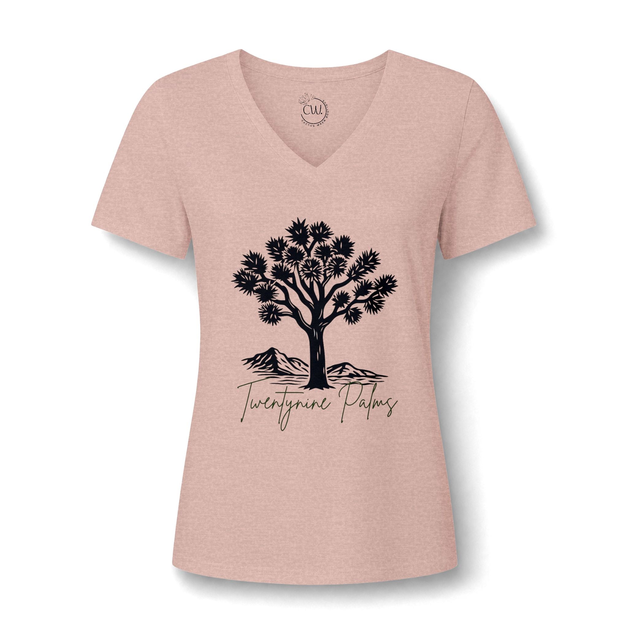Women's Relaxed Heather CVC V-Neck Tee