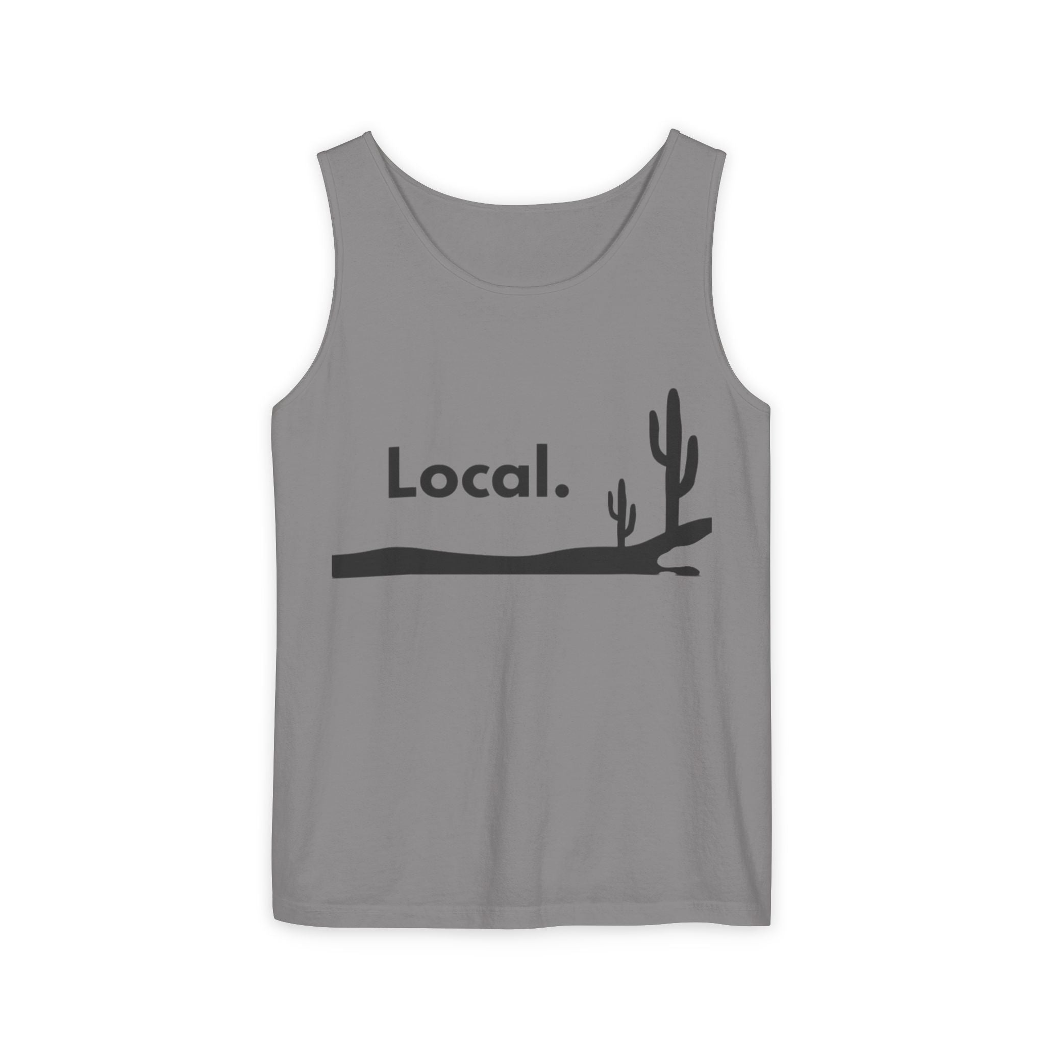 Local Desert Cactus Tank Top — Minimalist Southwest Vacation Tee