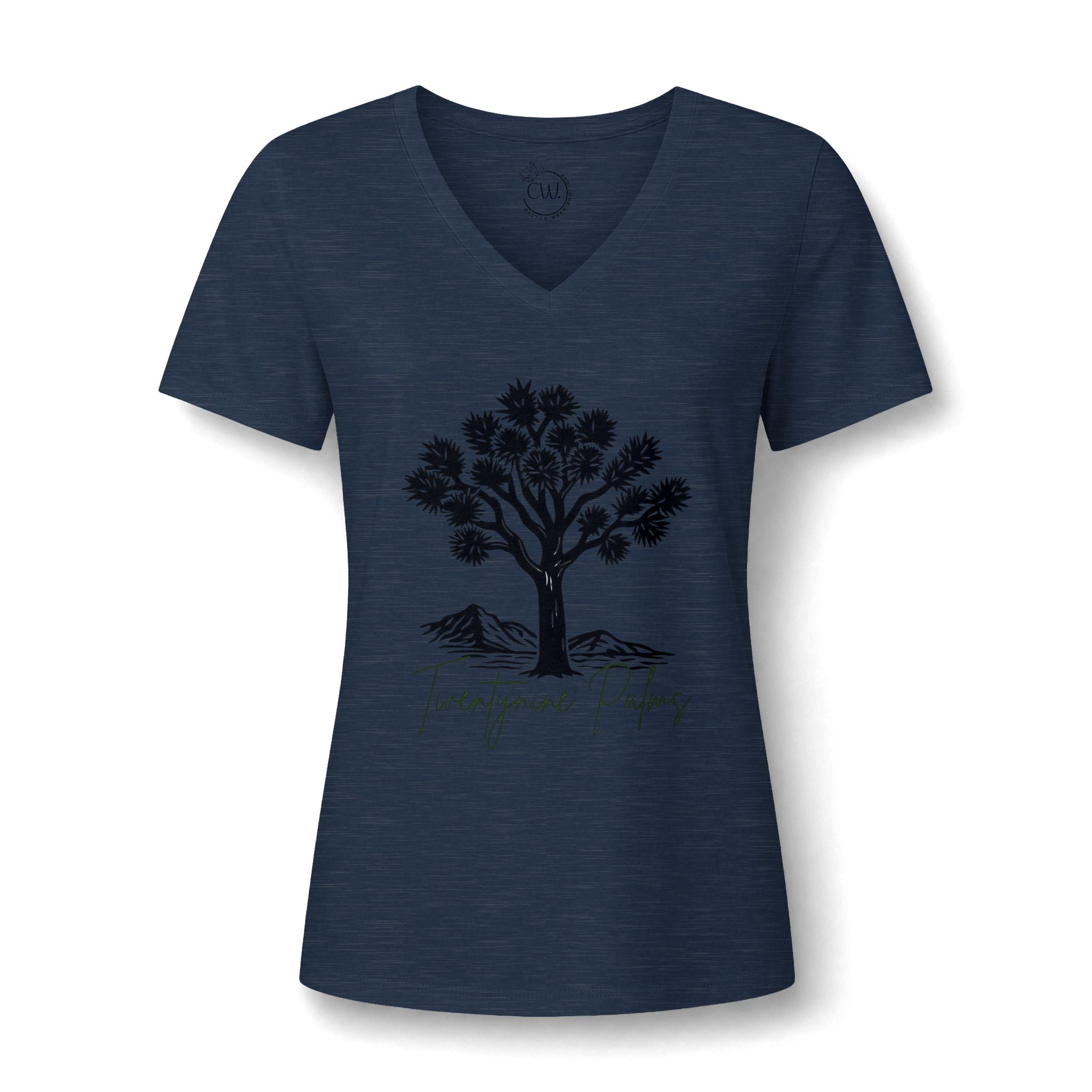 Women's Relaxed Heather CVC V-Neck Tee