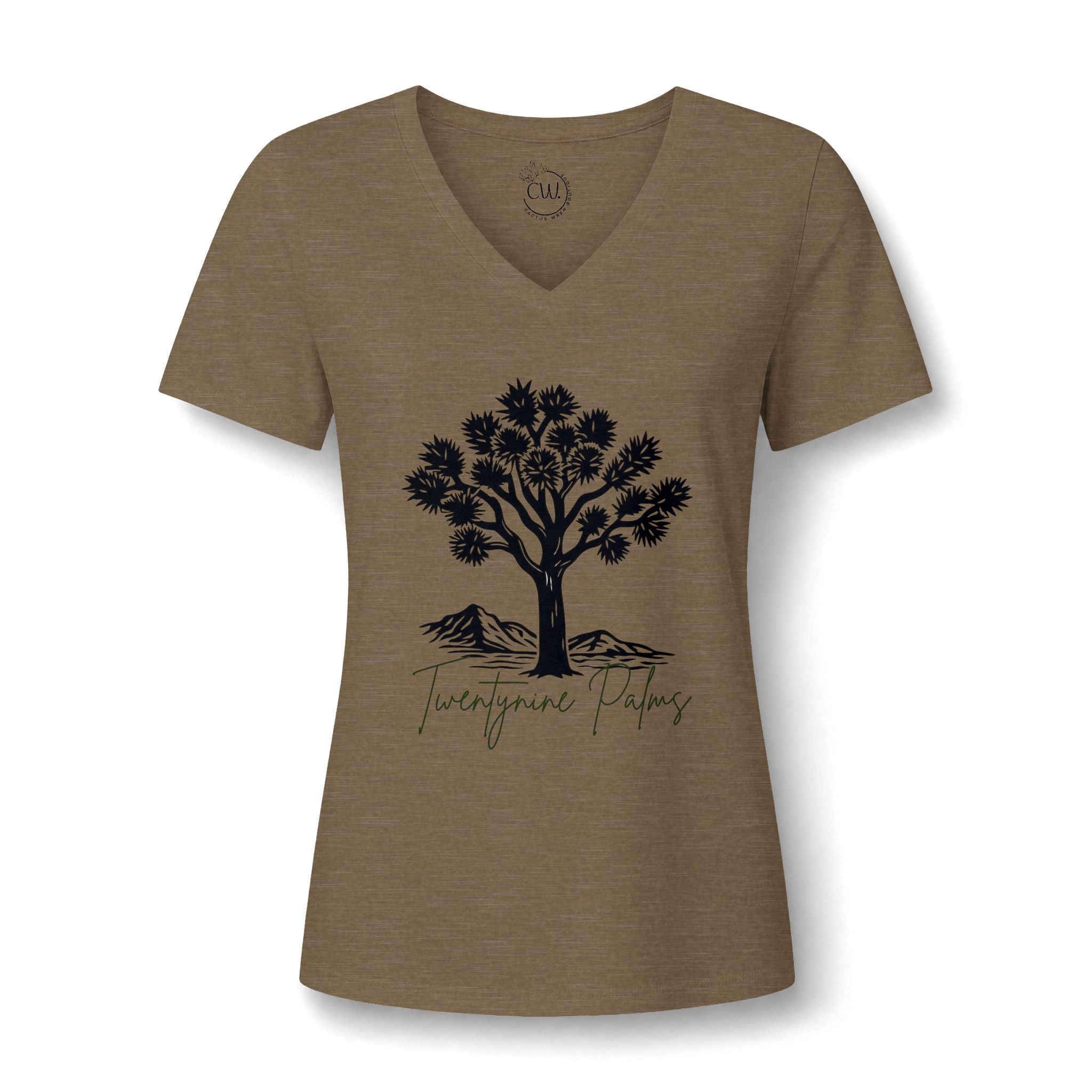 Women's Relaxed Heather CVC V-Neck Tee