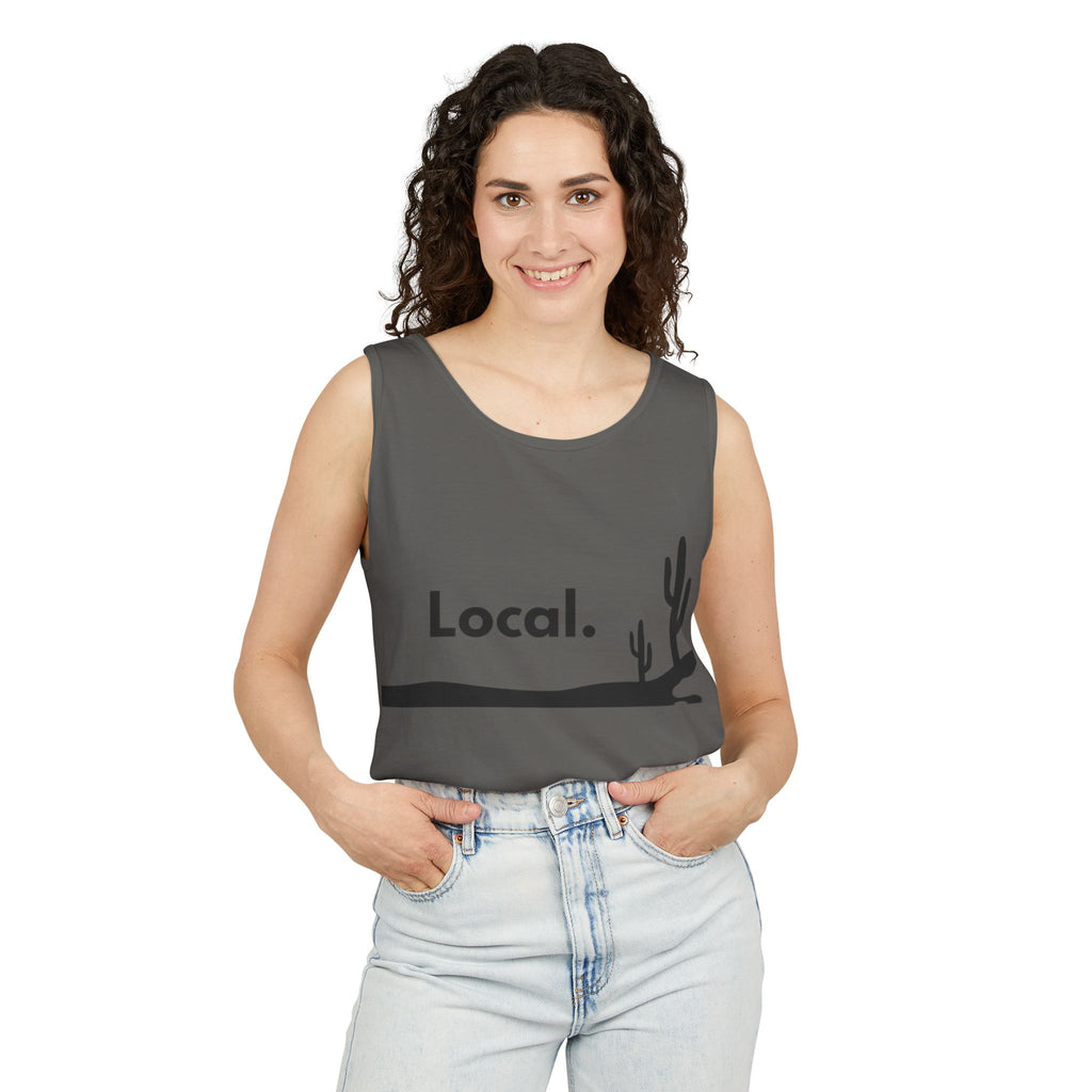 Local Desert Cactus Tank Top — Minimalist Southwest Vacation Tee