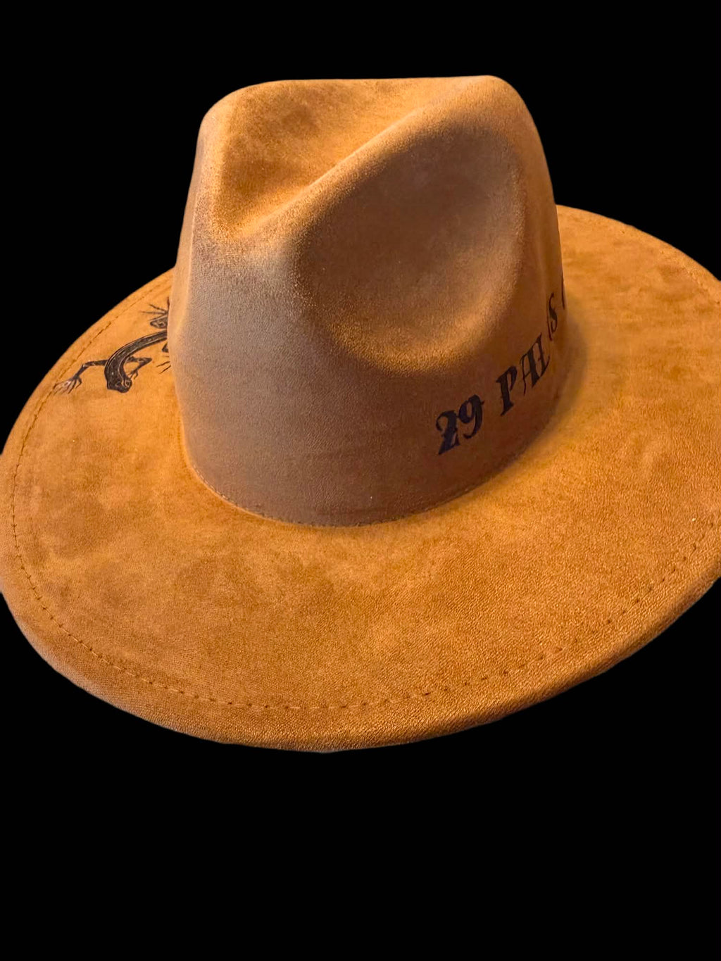 Youth Boys Brown Faux Suede Fedora