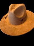 Youth Boys Brown Faux Suede Fedora