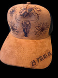 Brown Faux Suede Ball Cap Desert Drifter
