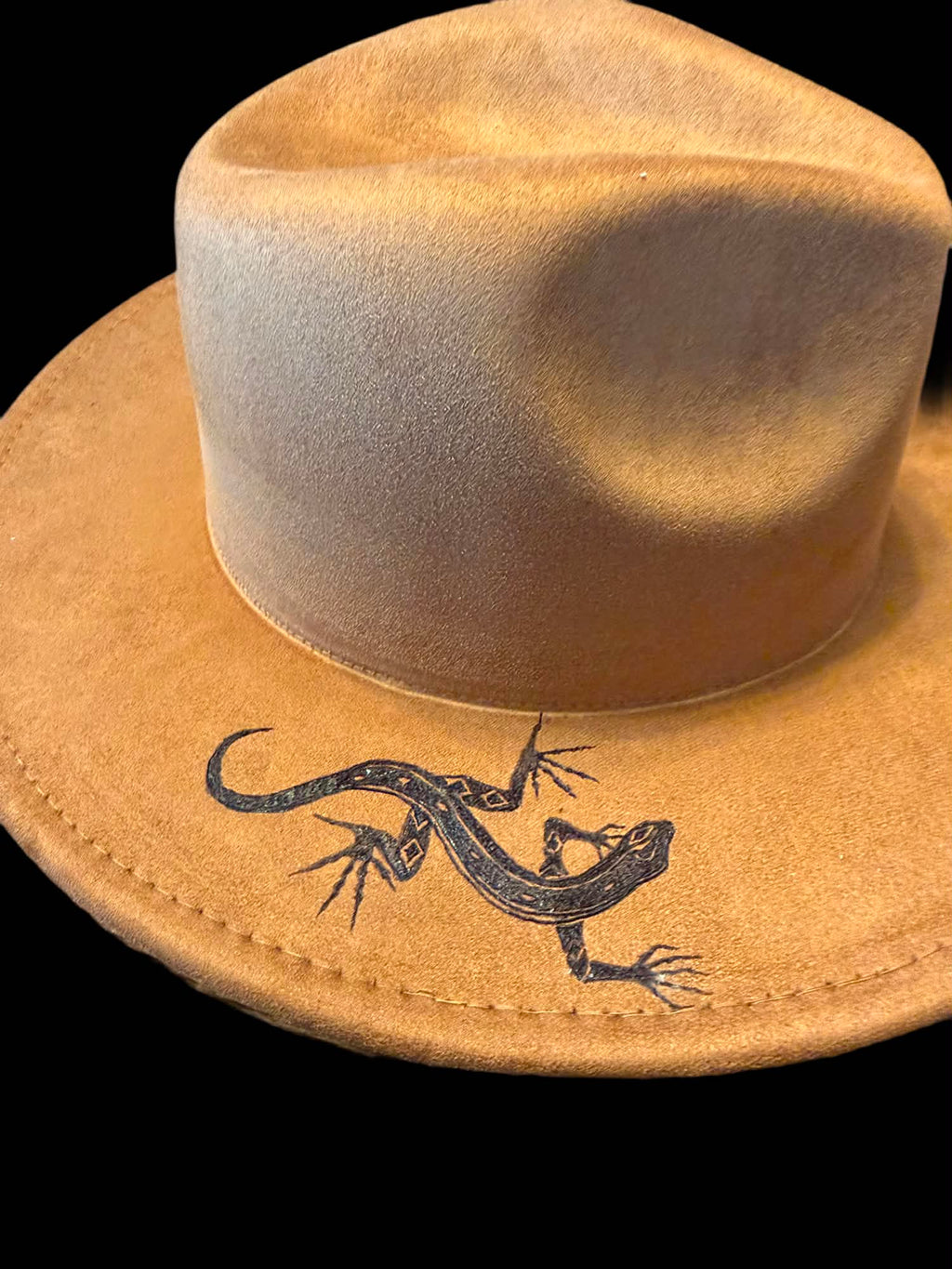 Youth Boys Brown Faux Suede Fedora