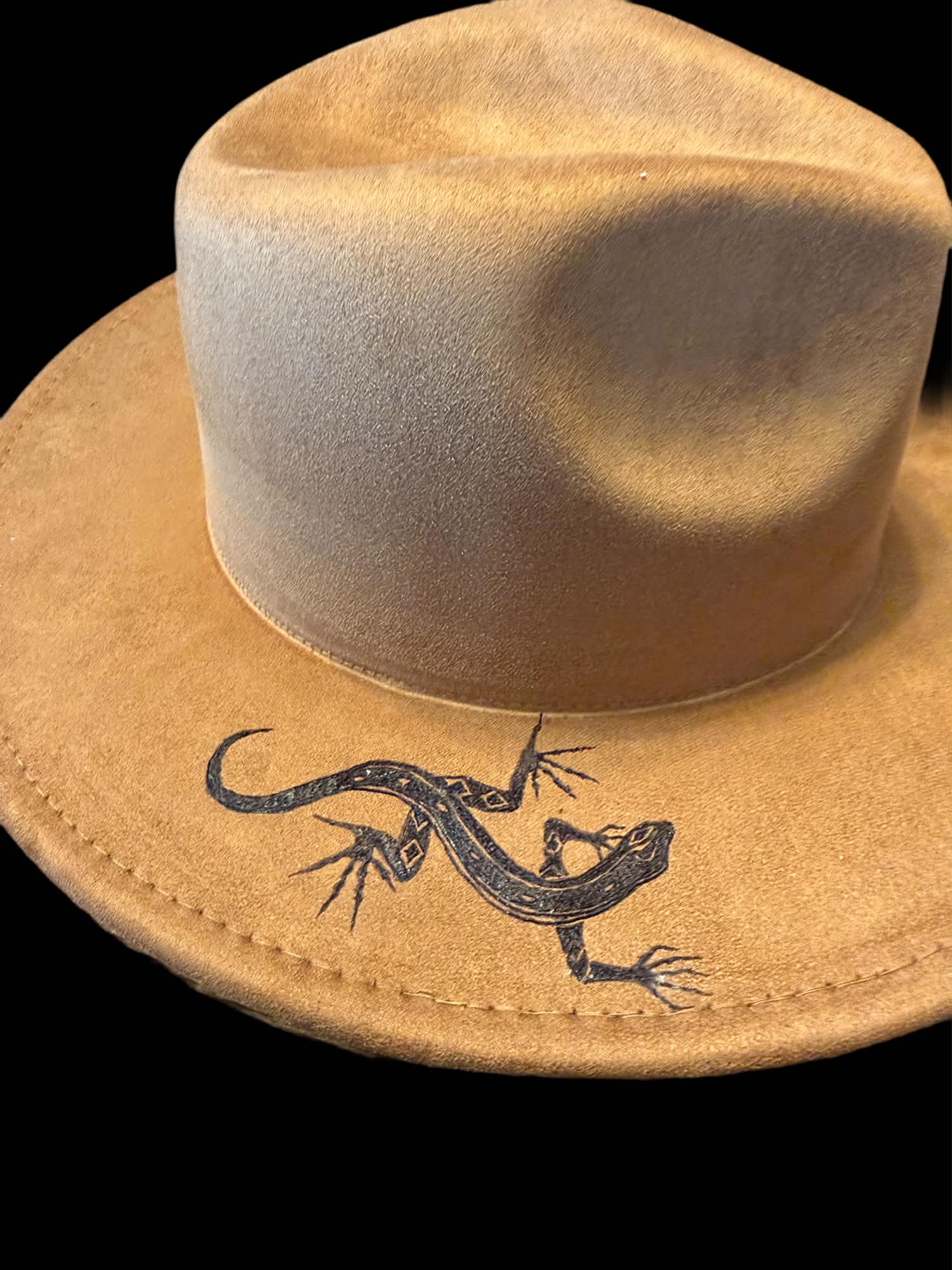 Youth Boys Brown Faux Suede Fedora